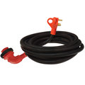 Valterra Valterra A10-3025ED90 Mighty Cord 90° LED Detachable 30 Amp Power Cord w/Handle - 25', Red A10-3025ED90